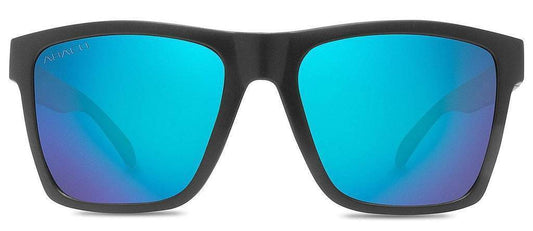 Abaco Cruiser II Matte Black Sunglass Polarized Ocean Mirror Lens Side